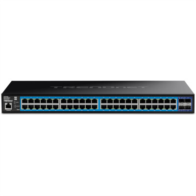 TRENDnet TEG-3524S 52 Port Switch Gigabit Web Smart mit 10G SFP+ Slots 1 Gbp ~D~