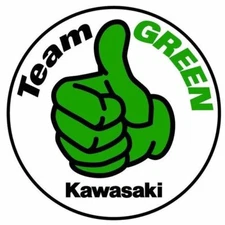 Kawasaki Team Green Logo Vinyl Sticker Decal Cornhole Motorcycle Wall Car Bumper