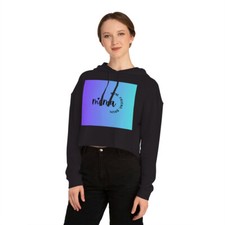 Womens Cropped Hooded Sweatshirt