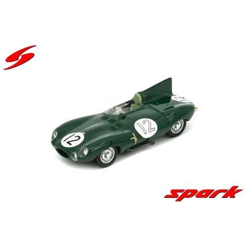 1:43 SPARK Jaguar D-Type #12 24H Le Mans 1954 Stirling Moss Peter Walker S2927 M - Image 2 of 2
