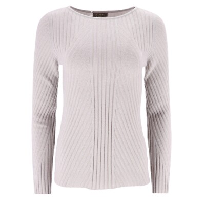 N. Peal Kaschmirpullover gerippt