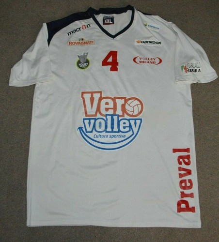 Vero Volly Monza Italian Game Match Worn Volleyball Jersey 2013/14 Italy Serie A