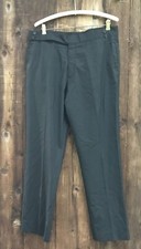 men's prada black 100% virgin wool pants dress slacks Italy EU 52 EUC US 35