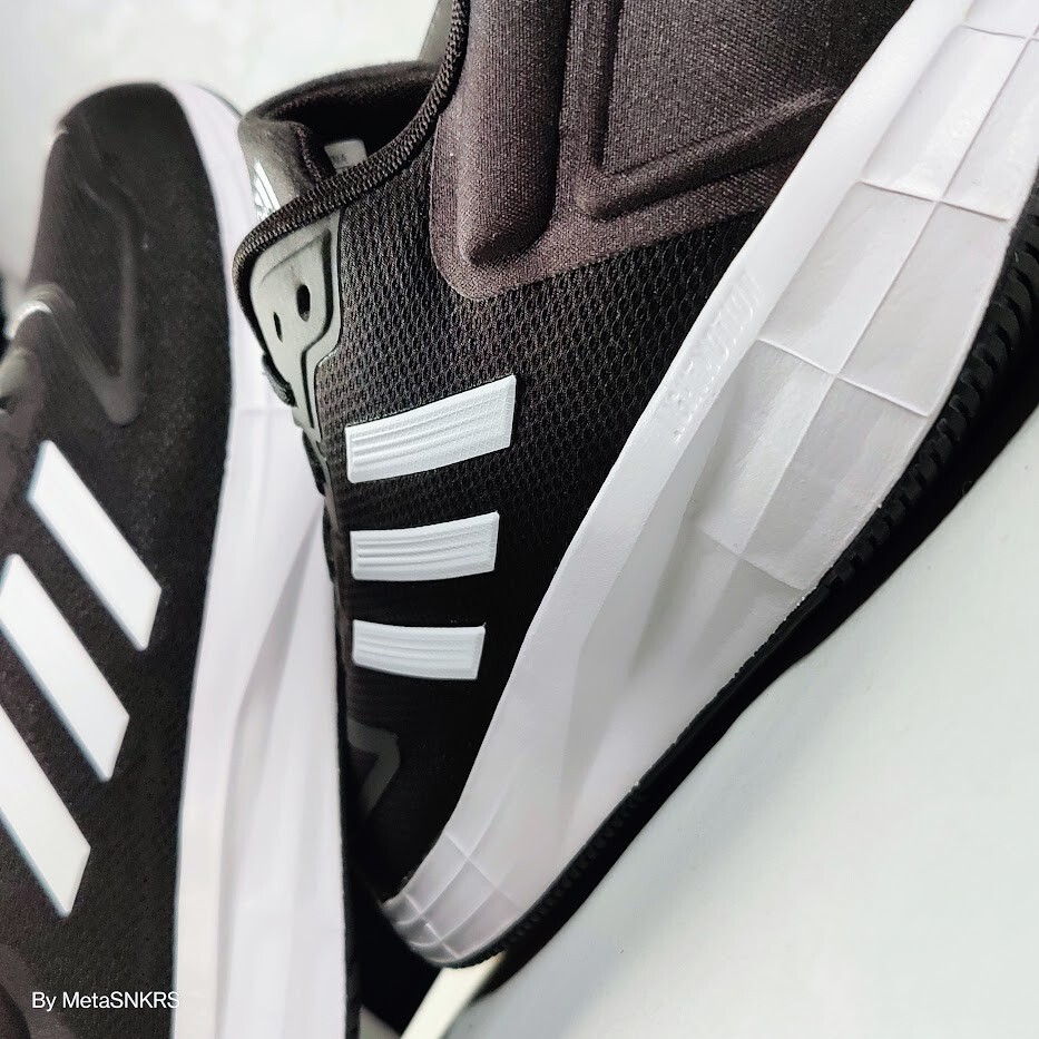 Adidas US 13 Men's  Black White Foam Comfort Mesh Runner Duramo 10   GW8336 New thumbnail 12