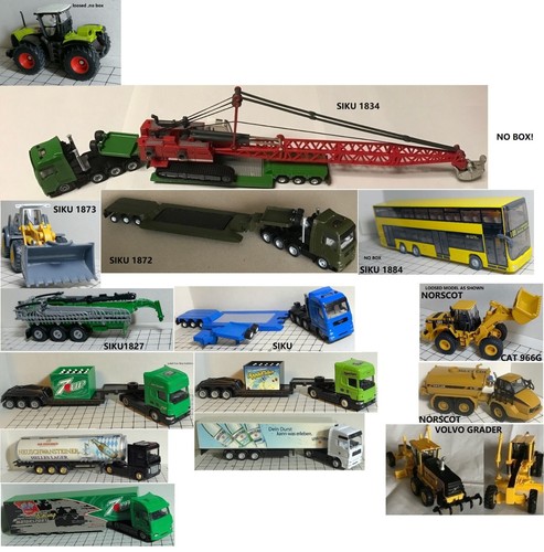 1/87 NORCOT CAT 730 K-500 SERBATOIO siku 1834 martello a sfera, UOMO, linea merci + rimorchio - Foto 2 di 19