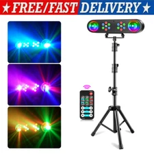 DJ Lights with Stand, Party Bar Light Set, Mobile Stage Lighting System Remote