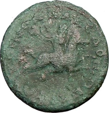 ALEXANDER III the GREAT on horse  Roman-Era OLYMPIC Games Coin 238AD i22652