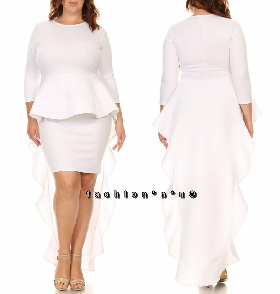 white ruffle peplum dress Fashion Strap White Ruffle Peplum Maxi Dress