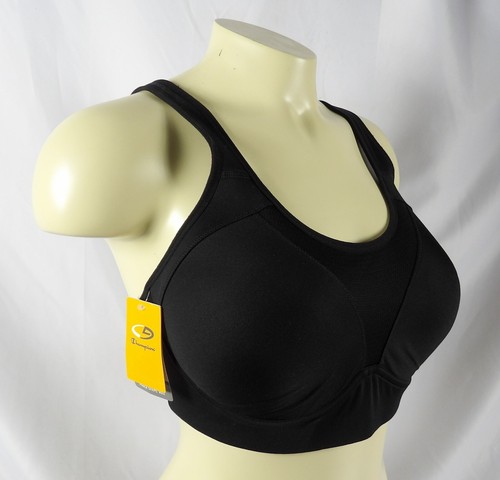 Champion Power Shape Max Black Sports Bra High Support 34DD Convertible Straps - Picture 3 of 8