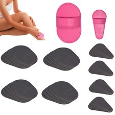 Exfoliating Hair Removal 40x Pad Set Smooth Away Legs Skin Pads Arm Face Remover