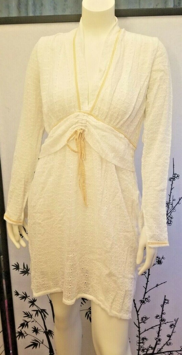 ZARA LIMITED EDITION EMBROIDERED EYELET DRESS 2903/404 Color White
