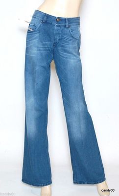 Nwt Diesel VIXY 008LB Wide Leg Relax Fit Mid Rise Stretch Jeans