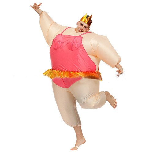 Selbstaufblasbares Unisex Kostüm Sumo-Ringer aufblasbar BlowUp Hallowen Karneval - Bild 3 von 9