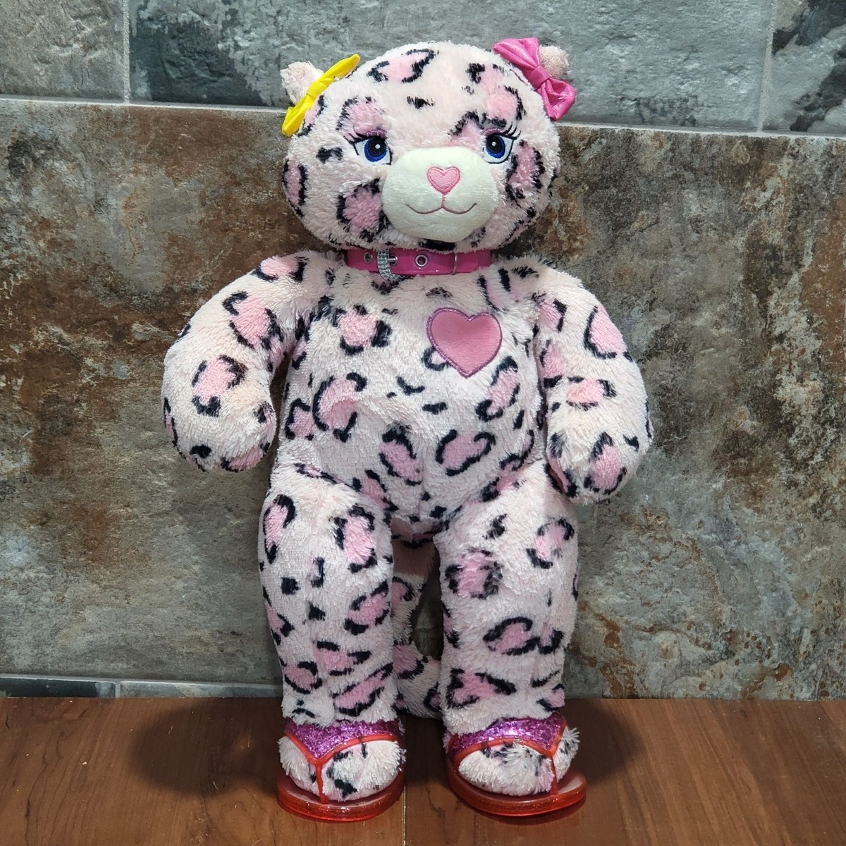 BUILD-A-BEAR プリンセスキャット ピンク　　レア品 Build A Bear Workshop Pink Princess Cat silver sparkles