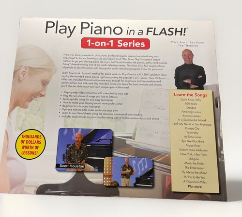 Play Piano In A Flash! 1 On 1 Series 11 DVDs Scott Houston Guy PBS Lessons NEW - Picture 2 of 9