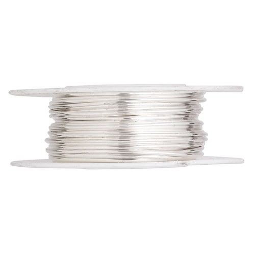 5 Feet Argentium Sterling Silver 19 Gauge Half Hard Round Wrapping Wire * - Picture 3 of 3