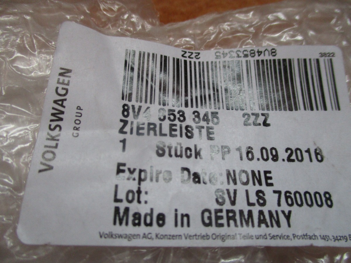 Zierleiste für Seitenscheibe 8V4853345 2ZZ chrom fast neu | eBay