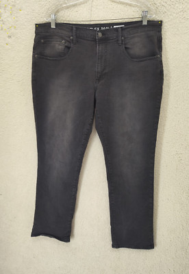 Advance Flex 360 Men Jeans 36x30 Black Cotton Blend Athletic Taper Trousers