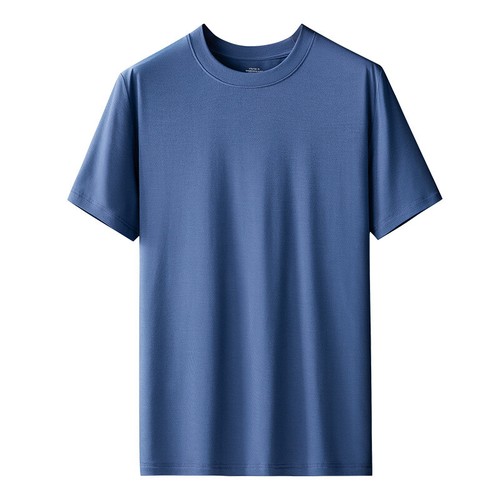 New Men's Short Sleeve T-Shirt Comfortable Breathable Modal Absorbent Clothing - Picture 17 of 36