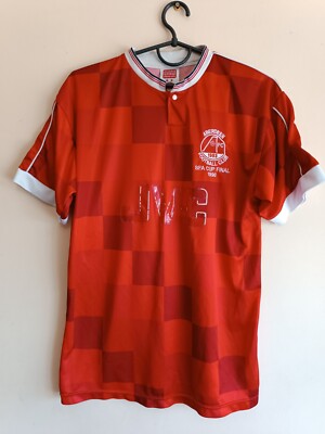 Score Draw Official Retro Aberdeen football home shirt Size M
