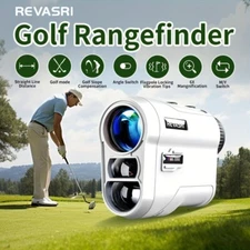 REVASRI Golf Rangefinder With Slope And Pin Lock Vibration, External Slope Switc
