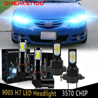2 X H3 LED SMD 9 LED WEISSE Glühbirnen – 12 V – Autolampe - France-Xenon