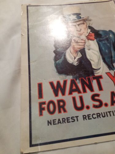 RPI 223 März 1974 Flagg Rekrutierung Poster Werbung "I Want You" für US Army - Bild 3 von 13