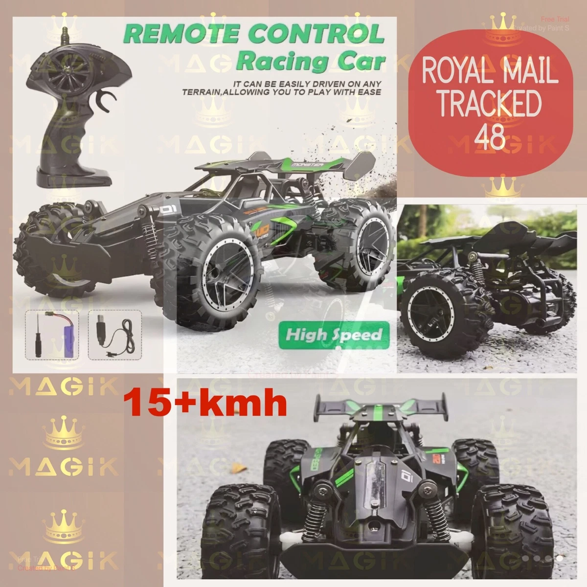 HOTDEER Ready Go Race 2.4Ghz 1 18 Scale Desert Buggy RemoteControl HighSpeed Car