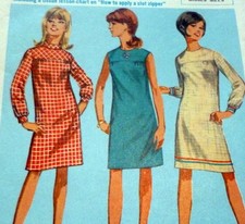 LOVELY VTG 1960s DRESS Sewing Pattern 12/32