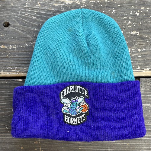 Vintage Charlotte Hornets Beanie Hat 