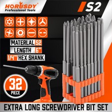 32 Pcs 1/4 Shank Extra Long Security Power Bi...