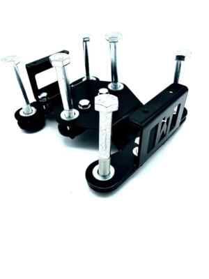 LM UTV Can-Am Maverick X3 Rear Bulkhead Kit - Black Powder Coat