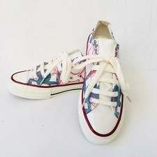 Canvas Sneaker Mikey Mouse Printed Low-top Shoes With Dust Bag  US 6 , EU 37