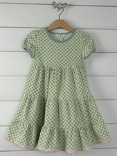 MATILDA JANE Sz 4 Dress Easy as Pie Brilliant Daydream Green Gingham Check