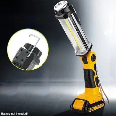 JHJQZCYG 35W 2000LM Wireless LED Work Light for Dewalt 20V Battery Cordless Outdoor Lamp