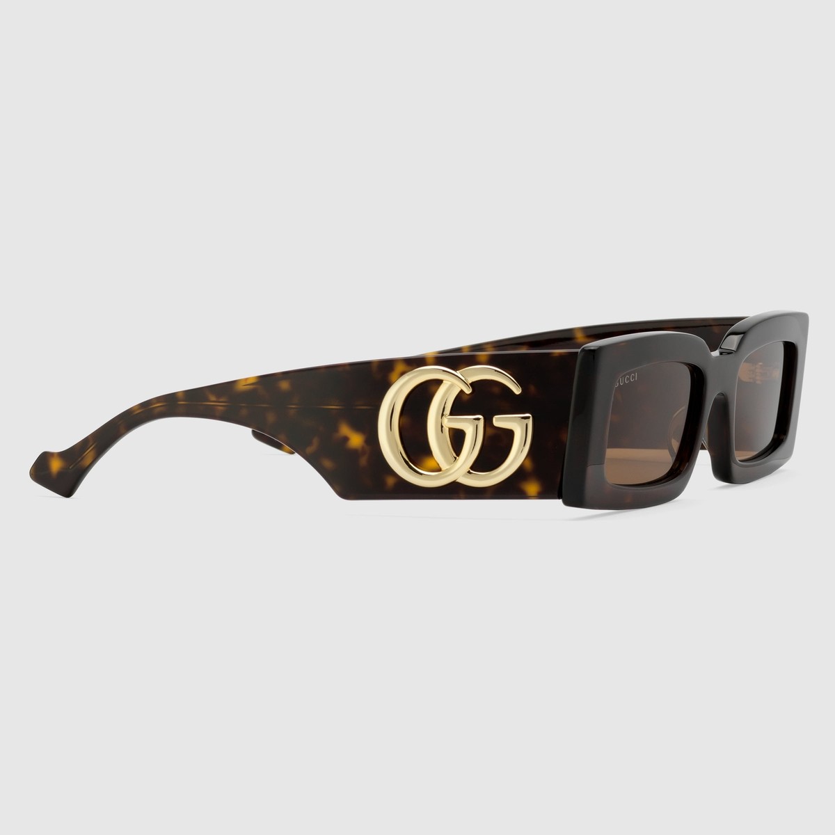 NEW GUCCI GG1425S DOUBLE G LOGO ACETATE RECTANGULAR FRAME  display picture 3