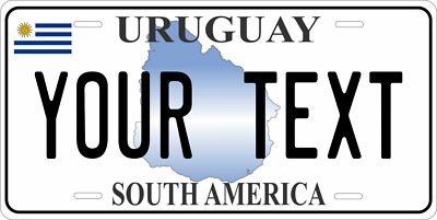 Uruguay Map License Plate Personalized Car Auto Bike Motorcycle Custom 