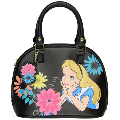 Free Post Cheshire Cat Leather Tote BagAlice In Wonderland Cat Print Handbag