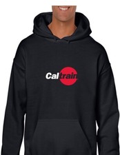 Cal Train Black Red Classic Bay Area Francisco Hoodie Black Hooded Sweatshirt
