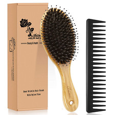 Hair Brush Comb Set Boar Bristle Hairbrush for Curly Thick Long Fine Dry Wet Hai