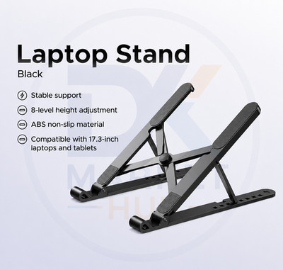 Adjustable Aluminum Laptop Stand Foldable Ergonomic Riser for 8-17.3''