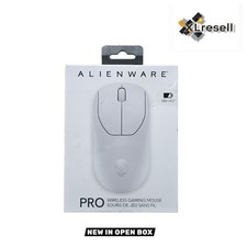 Alienware - Pro Wireless Optical Gaming Ambidextrous Mouse - Wired - Lunar Light