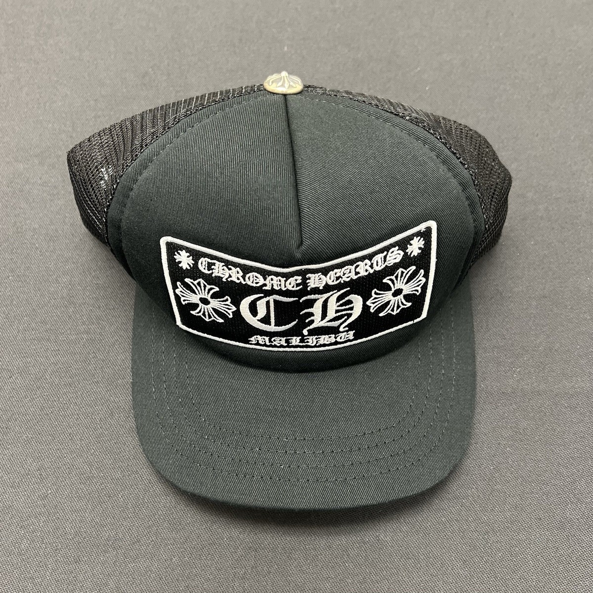 CHROME HEARTS CH TRUCKER SNAPBACK HAT CAP BLACK | eBay