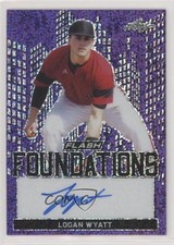 2019 Leaf Flash Foundations Purple 16/25 Logan Wyatt #FF2-LW1 Auto 0w7