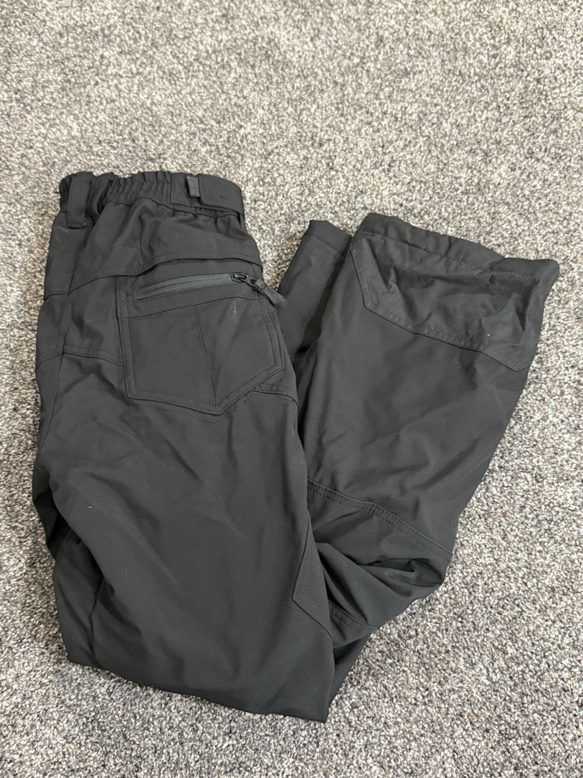 GERRY Men's Snow Snowboard Ski Pants LARGE Fleece Lined 4-way Stretch BLACK (M)