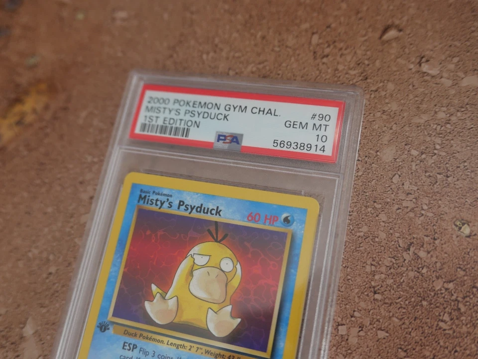 Pokémon 1st Edition Misty's Psyduck PSA 10 90/132 Gym Set First 2000 Pokemon TCG - Image 4 of 4