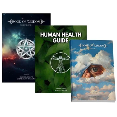 Harry B.Joseph Book Set: Book of Wisdom Vol 1&2 + Human Health Guide Paperback