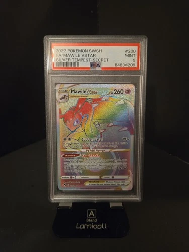 PSA 9 - 22' Pokemon SWSH FA Mawile VStar Silver Tempest-Secret #200 Pokemon