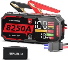 Heavy Duty Truck Battery Booster Pack Jump Starter Box Portable 8250Amps Power