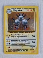 Magneton Holo Rare 9/102 Pokémon Base Set Vintage Card English Unlimited
